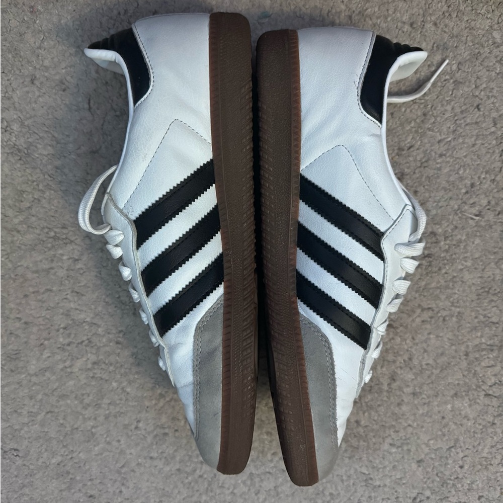 Adidas Sambas White and Black Sneakers